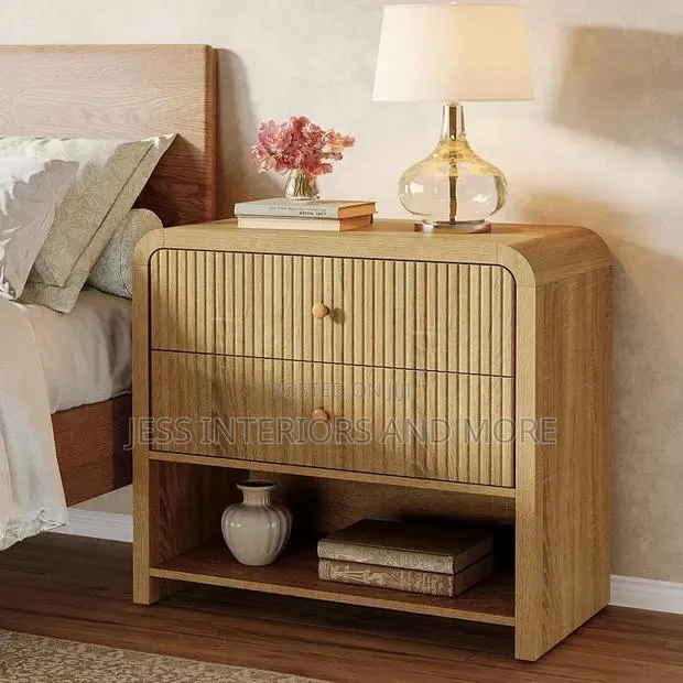 Bedside(Oversized)Table With Open Storage · Photo 1