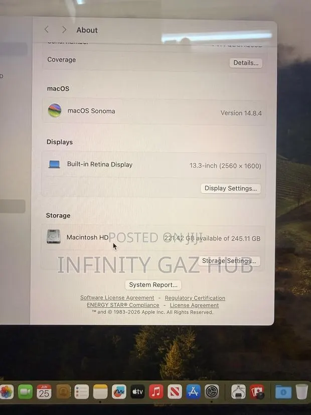 Laptop Apple MacBook Pro 2021 M1 8GB Apple M1 SSHD (Hybrid) 256GB · Photo 1