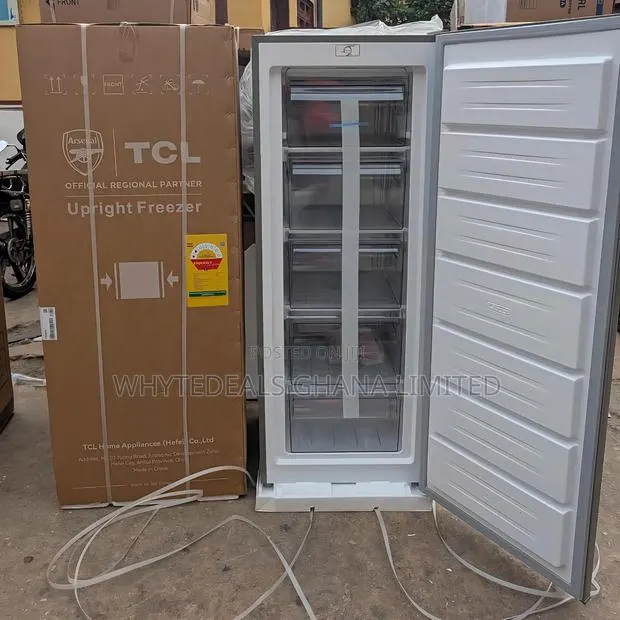 TCL Upright Freezer| 168-Litre| Frost Free| Energy Saving| Lock| Key
