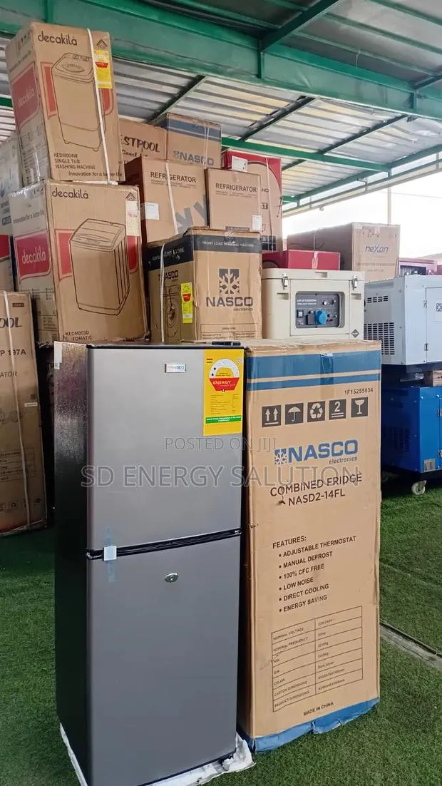 Nasco NASD2-14FL 116L Double Door Bottom Freezer Fridge · Photo 1
