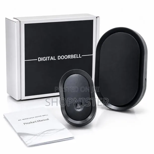 300M CACAZI Wireless Doorbell – AC Plug-in Chime With Push Button · Photo 4