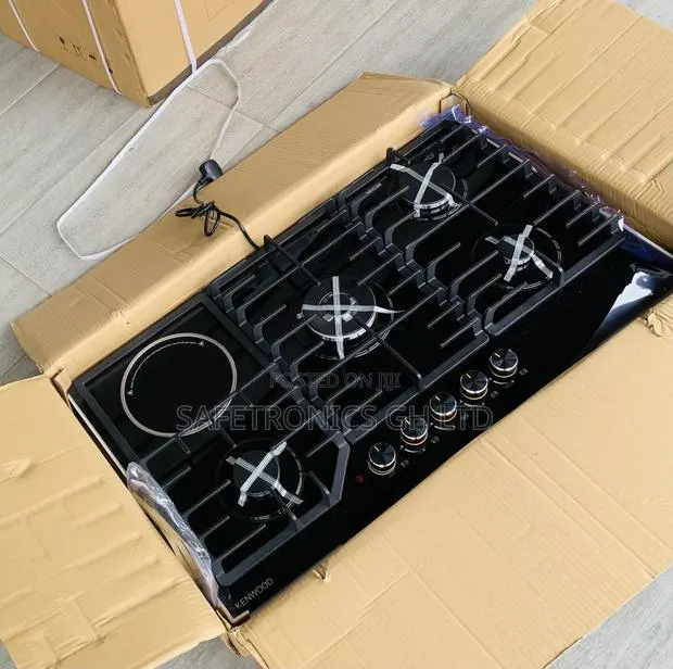 Zealous “” Black 1 Electric >€> 4 Gas 90cm Countertop Hob · Photo 1