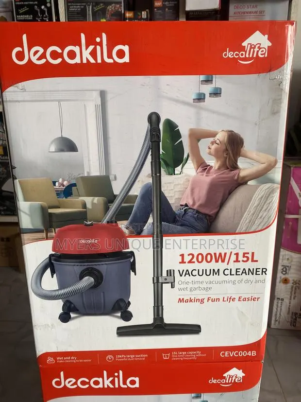 Decakila Vacuum Cleaner With Wheels-4 Swivel Caster-15l · Photo 1