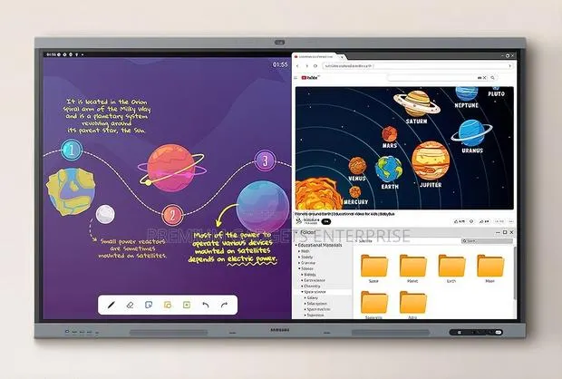 Samsung 75"|86" Flip Chart Interactive E-Board Android Built-in Camera · Photo 1