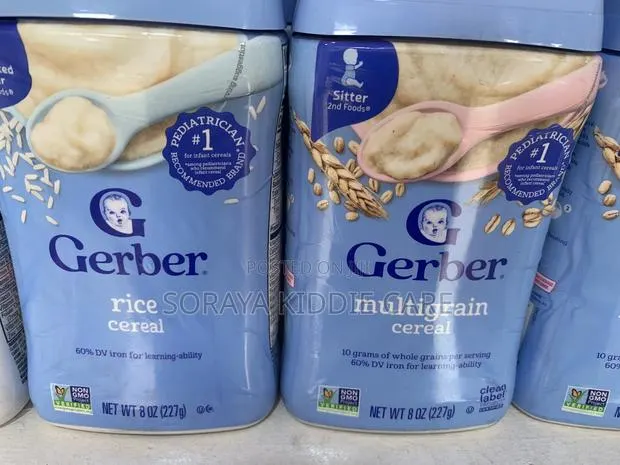 Gerber Cereal Rice , Oatmeal and Multigrain · Photo 1
