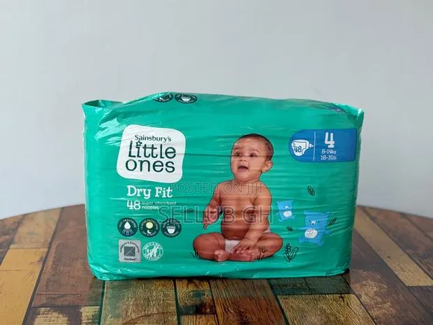 Sainsbury's Little Ones Dry Fit Nappies Size 4 - 48 Pack (UK) · Photo 1