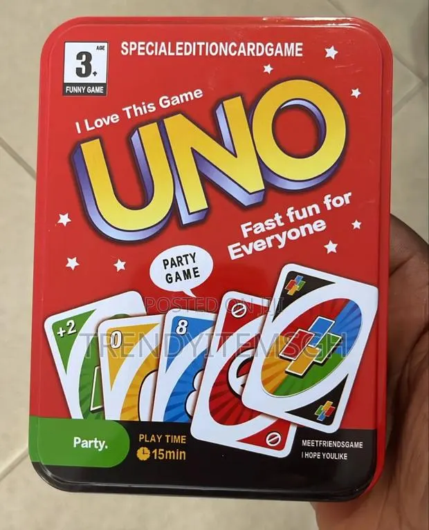 Uno Card Game With Collectible Storage Tin · Photo 1