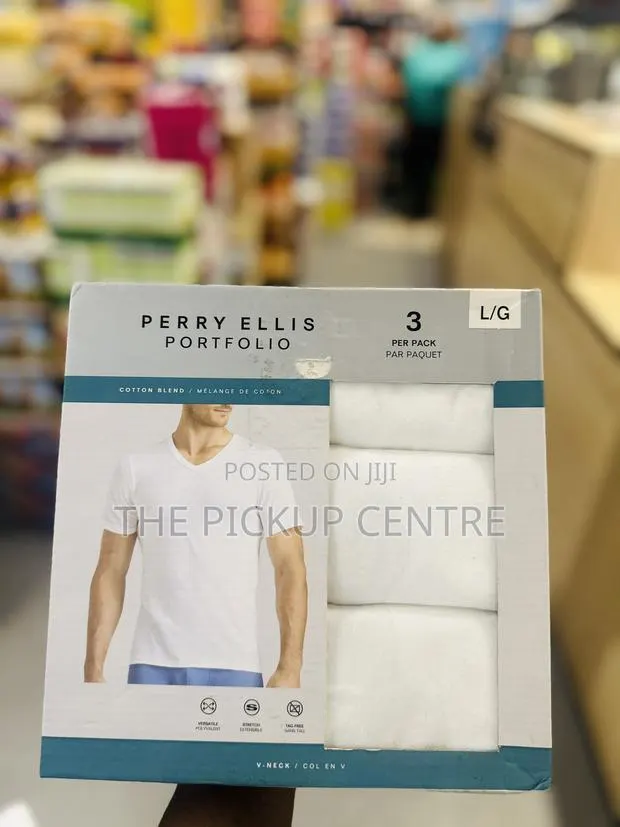 The Perry Ellis Portfolio v-Neck 3-Pack · Photo 1