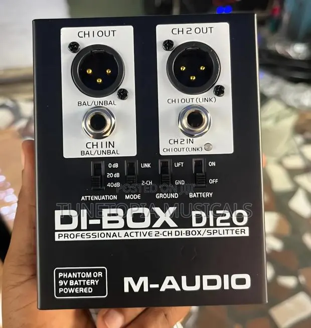 M-Audio Di-Box Di20 Professional Active 2-Channel Di-Box/Splitter · Photo 1