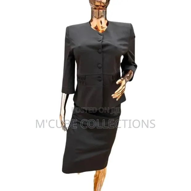 Coffee Brown Classic Skirt Suit Set · Photo 1