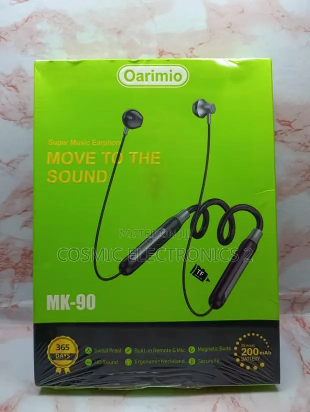 Oarimio MK-90 Powerful Wireless Neckband Earphones · Photo 1