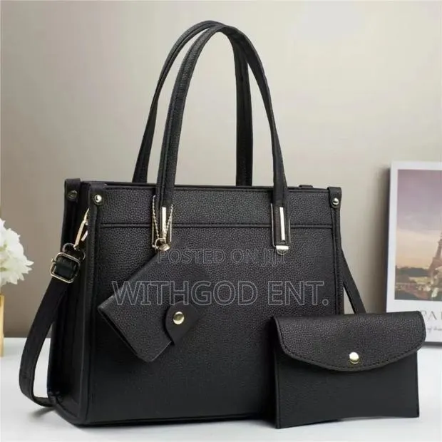 Stylish 3-in-1 Ladies Handbag Set – Elegant • Durable • Spacious · Photo 1