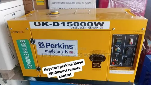 Yellow Perkins 15kva 15000watt Remote Control Diesel 15kva · Photo 1
