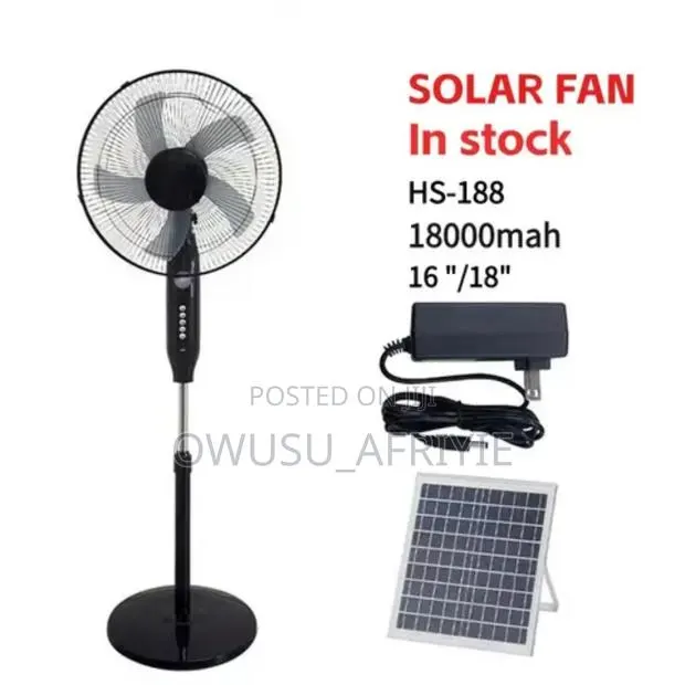 Solar Fans With Panel and Remote Control · Photo 1