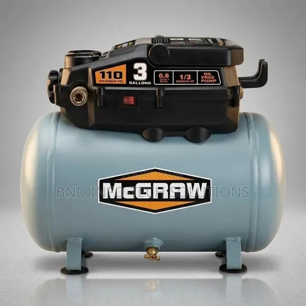 3 Gallon Oil Free Portable Electric Air Compressor · Photo 1