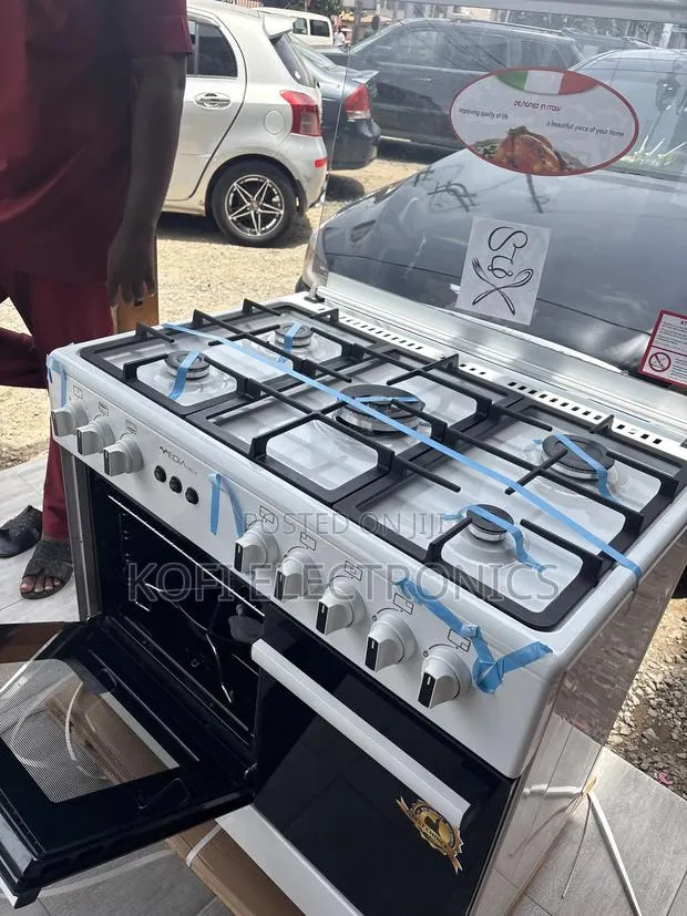 Unique Design Mediatech 5 Gas Burner With Grill(White) · Photo 1