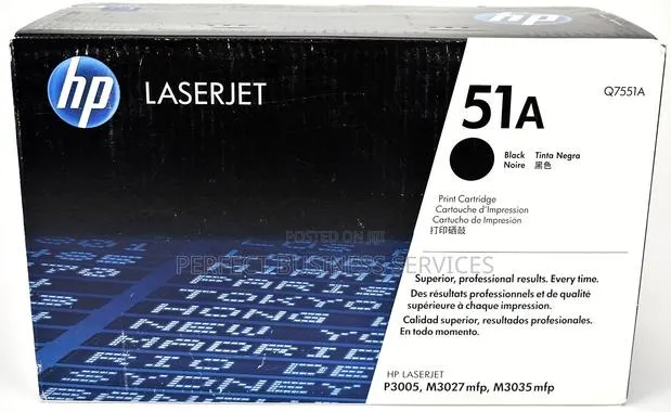 Original HP 51A (Q7551A) Black LaserJet Toner Cartridge · Photo 1