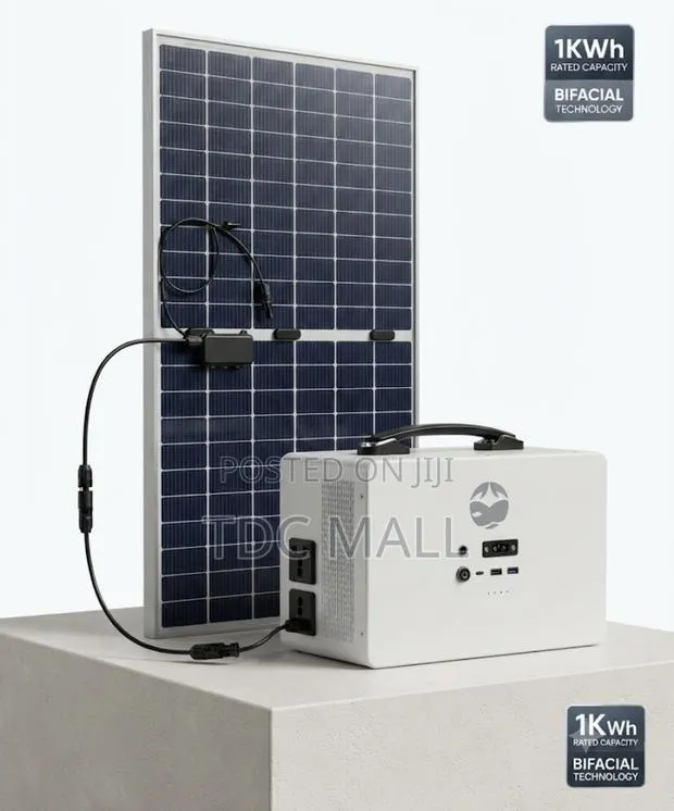 1kwh Solar Energy Storage + Panel for Home Office · Photo 1