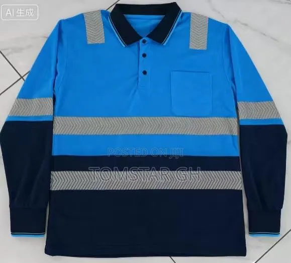 Blue Reflective Polo Shirt · Photo 2