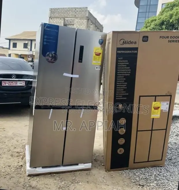 Extremely Quality Midea 474L Side by Side Refrigerator(Gray) · Photo 1