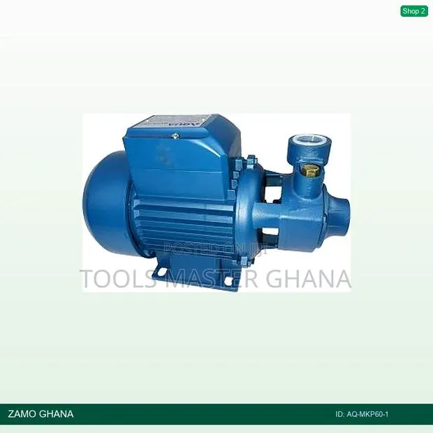 Aqua 0.5hp Peripheral End-Suction Water Pump Cast Iron 0. - Aq-Mkp60-1 · Photo 1
