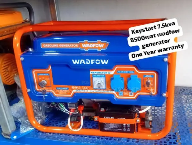 Easy Ownership Wadfow 7.5kva Petrol Generator 8500watt · Photo 1