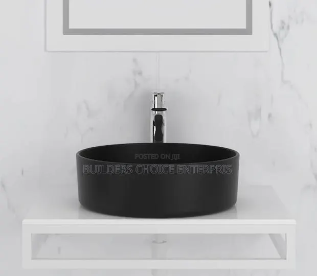 Pedicure Bowl ,Counter Top (Matt Black 95B) · Photo 1