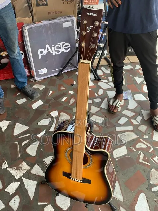 Yamaha Semi-Acoustic Guitar (Brown) · Photo 1