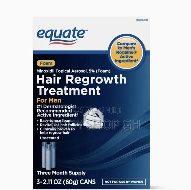 Equate Minoxidil Foam Hairloss + Baldness Treatment for Men · Photo 1