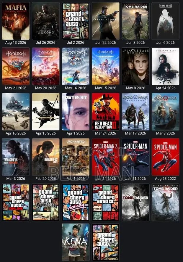 Games Installation for Ps4,Ps5,ps2,ps3,Xbox360,xbox One,series and PC · Photo 1