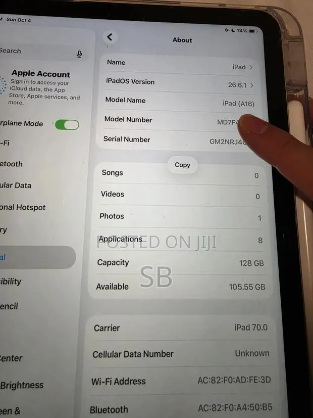 Apple iPad (2025) 128 GB Silver · Photo 1