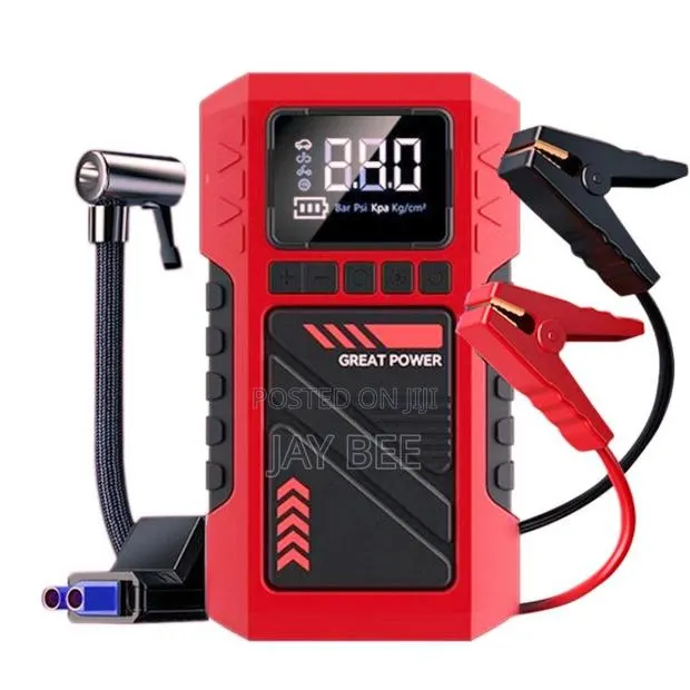 Car Battery Starter 12V, 4 in 1, T- 706, Starter, Tyre Pumper, Etc
