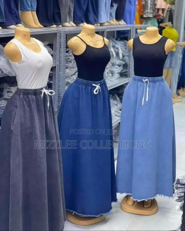 Quality Long Jeans Skirt for Ladies · Photo 1
