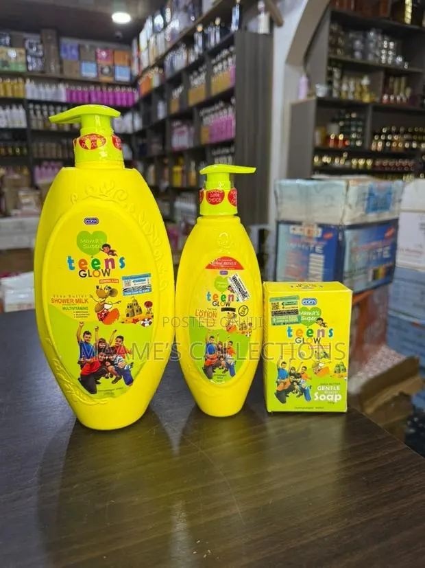 Eden Kids and Teens Glow Shower Milk, Lotion Gentle Soap Set · Photo 1