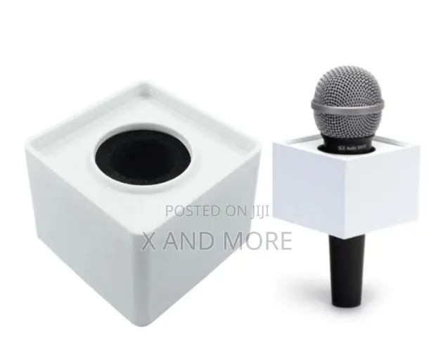 Square Mic Flag (Logo Box) for Media Branding · Photo 1