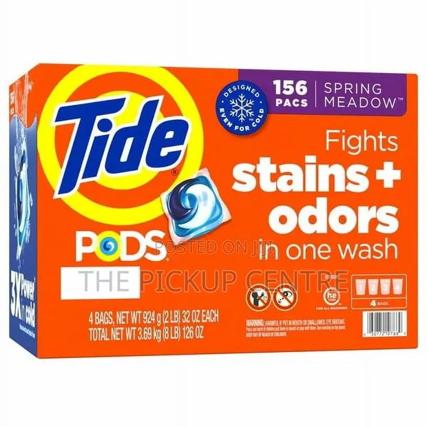 Tide PODS Liquid Laundry Detergent 156 Pacs, Spring Meadow · Photo 1