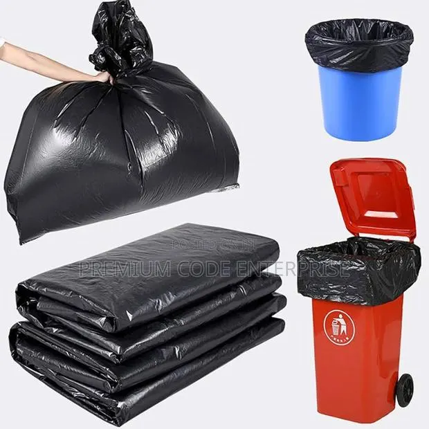 240l Garbage Bags- Black (90pcs / 5pack, Extra Large) · Photo 1