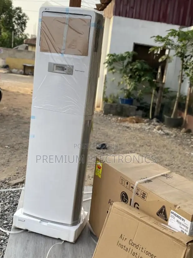 LG 5.0hp Dual Sensing Inverter R410 Floor Stand Split AC Ap-Q48lt3s1 · Photo 1