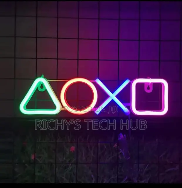 Playstation Icon Neon Game Light Led Gaming Room Sign · Photo 1