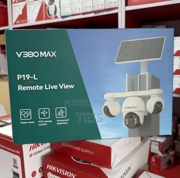 Solar 4g Camera 3lens 6mp V380 Max Audio Human Tracking 2 Way Audio · Photo 1