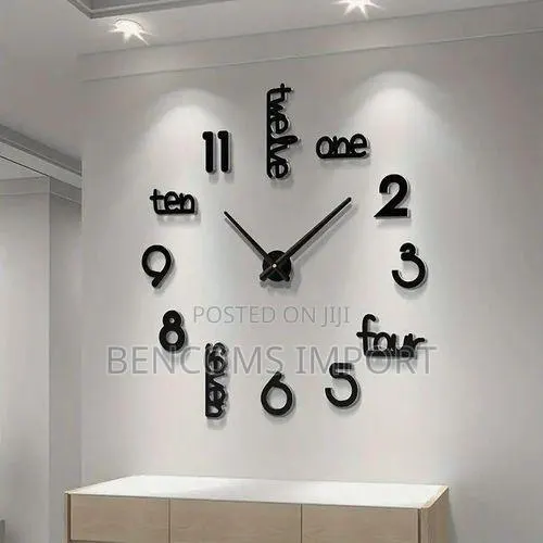 3D Acrylic Wall Clock, DIY Art Clock for Living Room and Bedroom · Photo 3