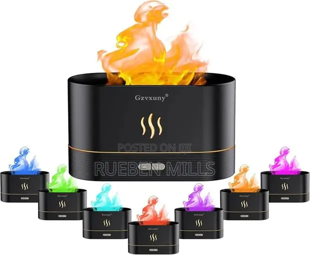 Fireplace Flame Oil Diffuser Humidifier Air Freshener · Photo 1