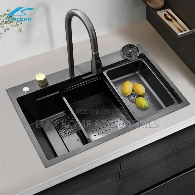 Double Water Fall Kitchen Sink · Photo 1