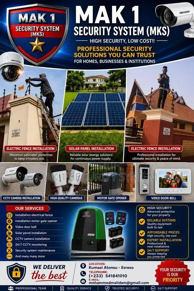 Remote Gate Opener, CCTV Camera, Electric Fence Installation · Photo 1