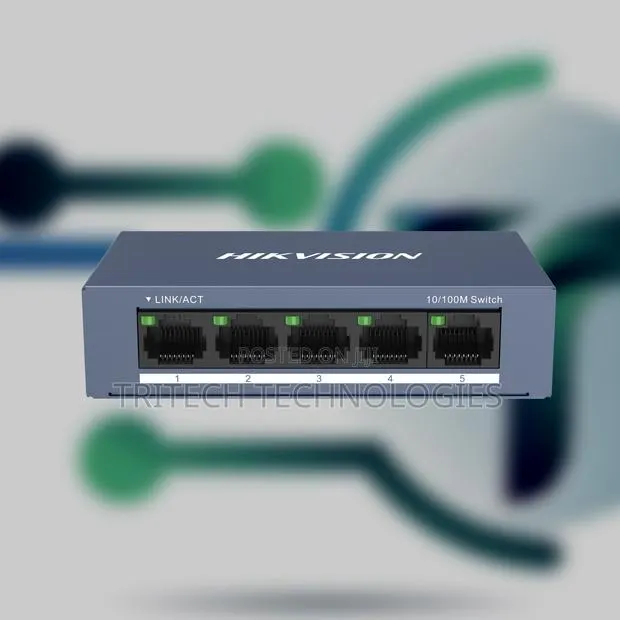 Hikvision Ds-3e0105-O 5-Port Fast Ethernet Switch · Photo 1