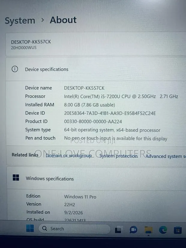 Laptop Lenovo ThinkPad T470 8GB Intel Core i5 SSD 256GB · Photo 1