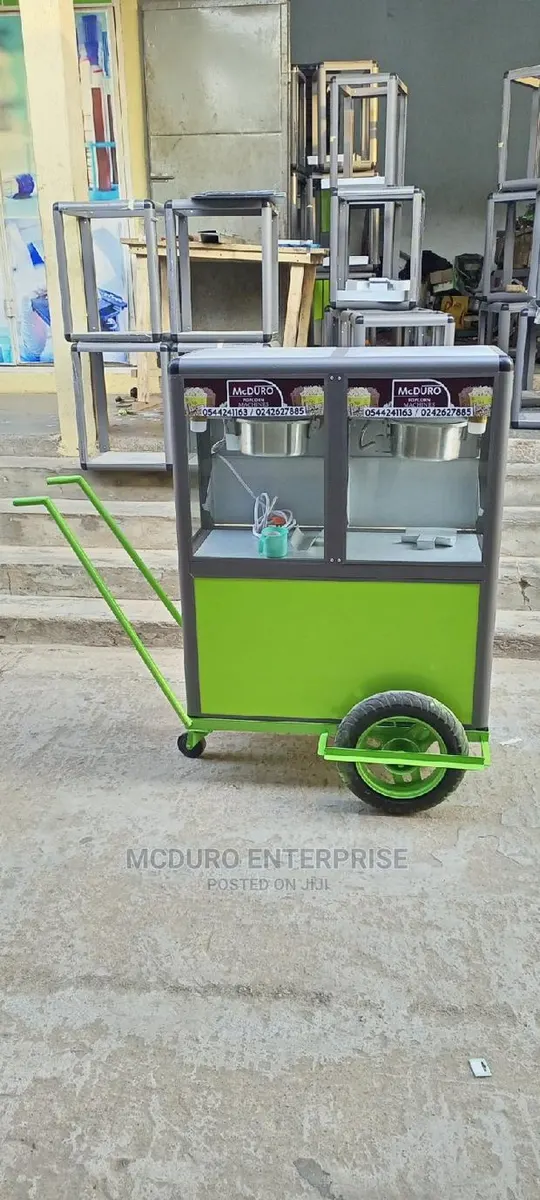 Double Popcorn Machines on Wheels · Photo 1