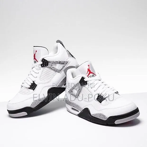 Air Jordan 4 Retro Og "White Cement" Sneakers. · Photo 1