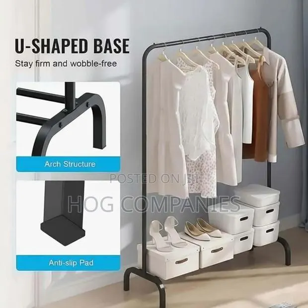 Quality Freestanding Single Metal Cloth Rack- Fast Delivery in 2hrs · Photo 4