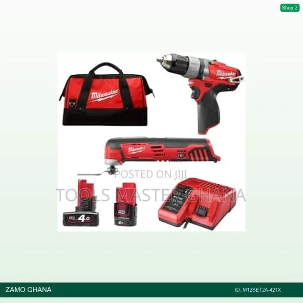 12v Percussion Drill + Multi Tool Combo 12v 4a 2a - M12set2a-421x · Photo 1